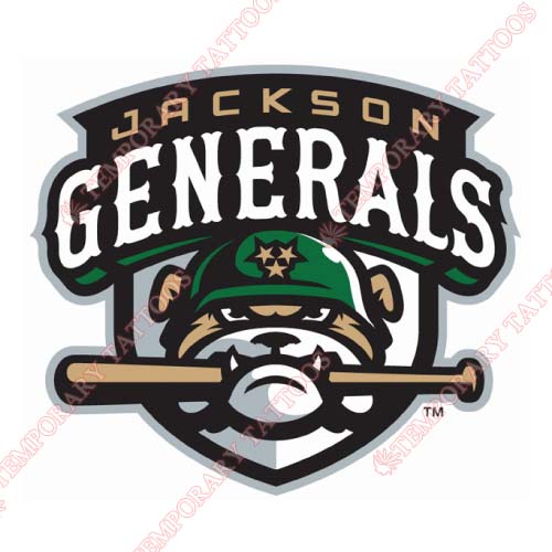 Jackson Generals Customize Temporary Tattoos Stickers NO.7717
